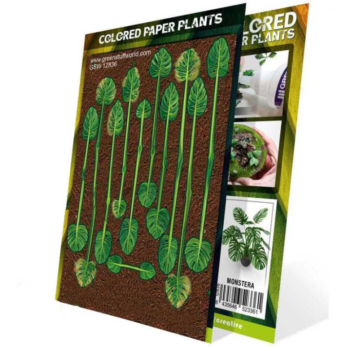 Plantes à Papier Coloré - Monstera - FIGURENSPIELE