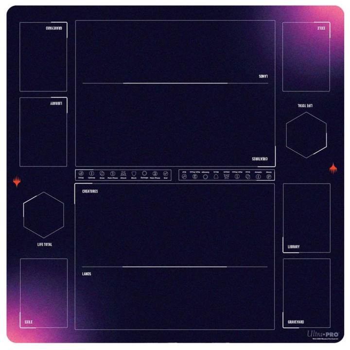 PLAYMATS - Up - Foundations Learn To Play 2 Player Battlemat For Magic: The Gathering