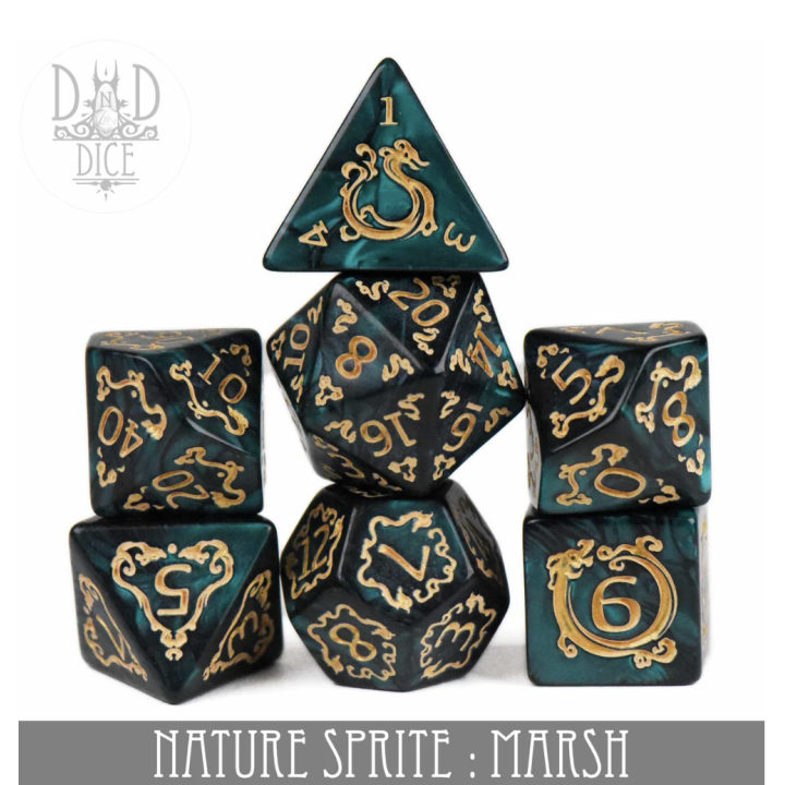 ACCESSOIRES JEUX DE SOCIÉTÉ - Nature Sprite: Marsh Dice Set