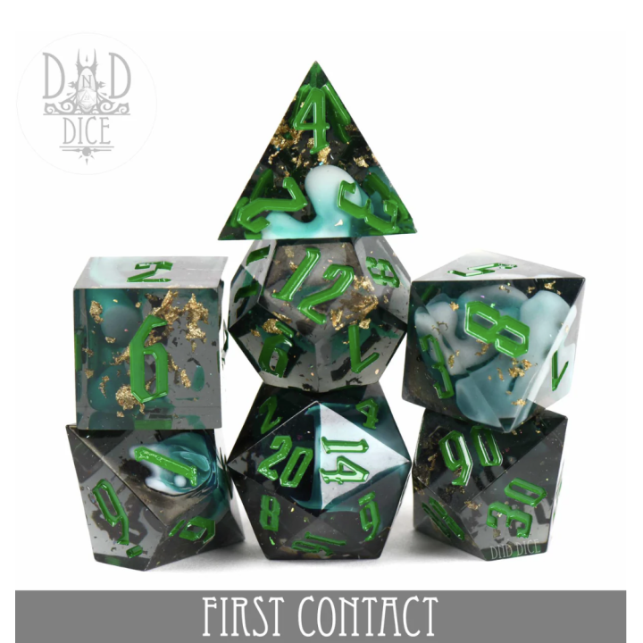 ACCESSOIRES JEUX DE SOCIÉTÉ - First Contact Handmade Dice Set