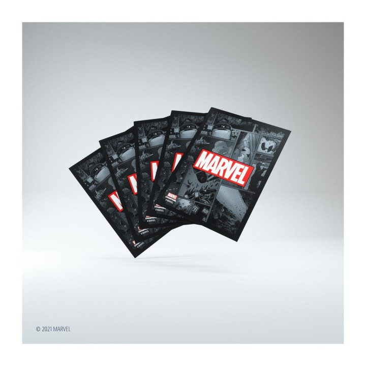 A TRIER - Marvel Champions Art Sleeves - Marvel Black
