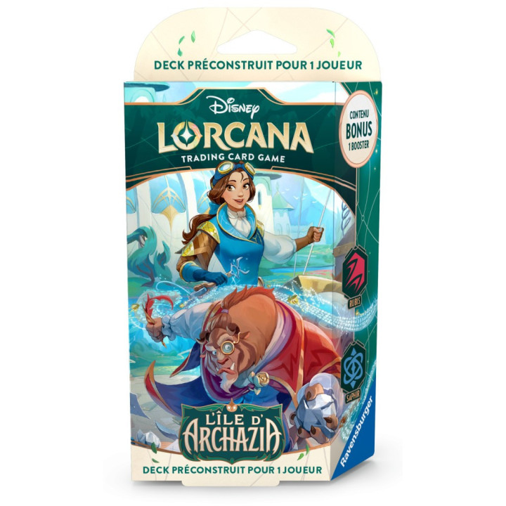 LORCANA - Disney Lorcana - L’Île d’Archazia - DECK DE DÉMARRAGE - Rubis/saphire