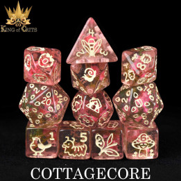 Set di 11 dadi Cottagecore - DES