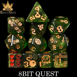DÉS - 8BIT Quest 11 Dice Set