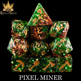 DÉS - Pixel Miner 11 Dice Set