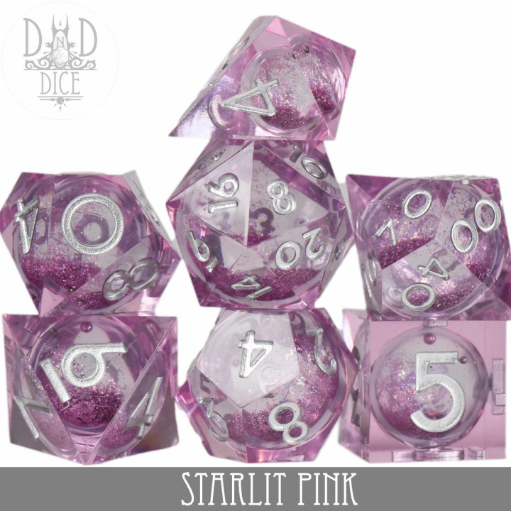DÉS - Starlit Pink Liquidcore Dice Set