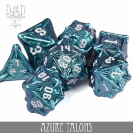 DÉS - Azure Talons Metal Dice Set