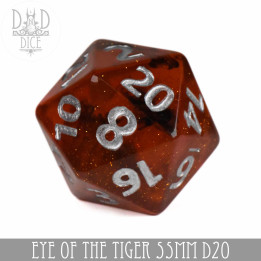 DÉS - 55mm D20 - Eye of the Tiger