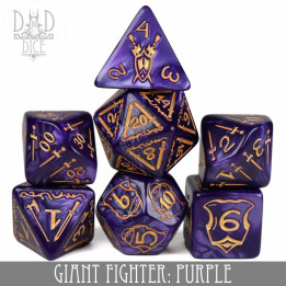 DÉS - Giant Fighter Purple Dice Set (Oversize)