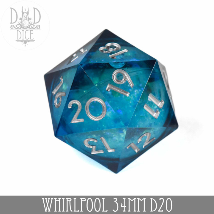 DÉS - Whirlpool Countdown 34mm D20 (Liquid Core)