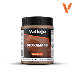 Vallejo - Diorama FX Water Textures Muddy Water 200 ml (26.221) - VALLEJO