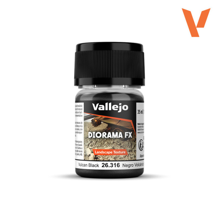 VALLEJO - Vallejo - Diorama FX Landscape Textures Vulcan Black 0.1-0.6 mm (26.316)