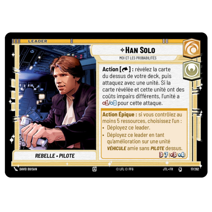 STAR WARS UNLIMITED - Star Wars Unlimited : Passage en Vitesse Lumière - Deck de Démarrage : Han Solo