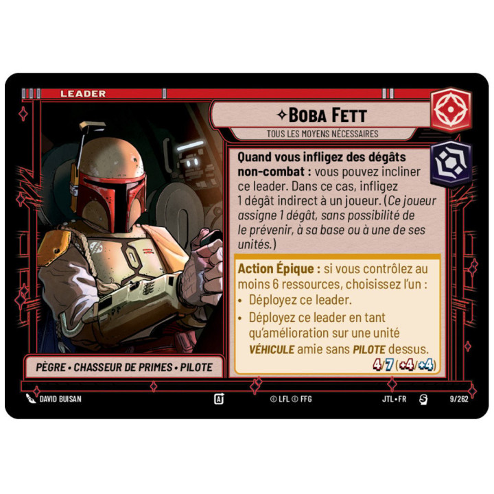 STAR WARS UNLIMITED - Star Wars Unlimited : Passage en Vitesse Lumière - Deck de Démarrage : Boba Fett