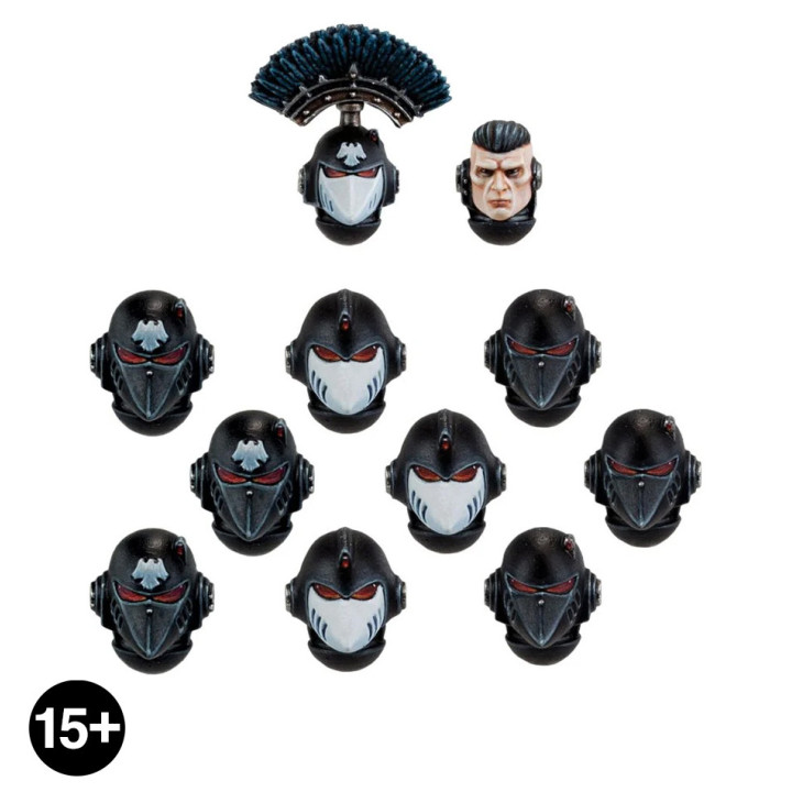 ENSEMBLES D'AMÉLIORATION DE L'INFANTERIE - Raven Guard MKVI Heads