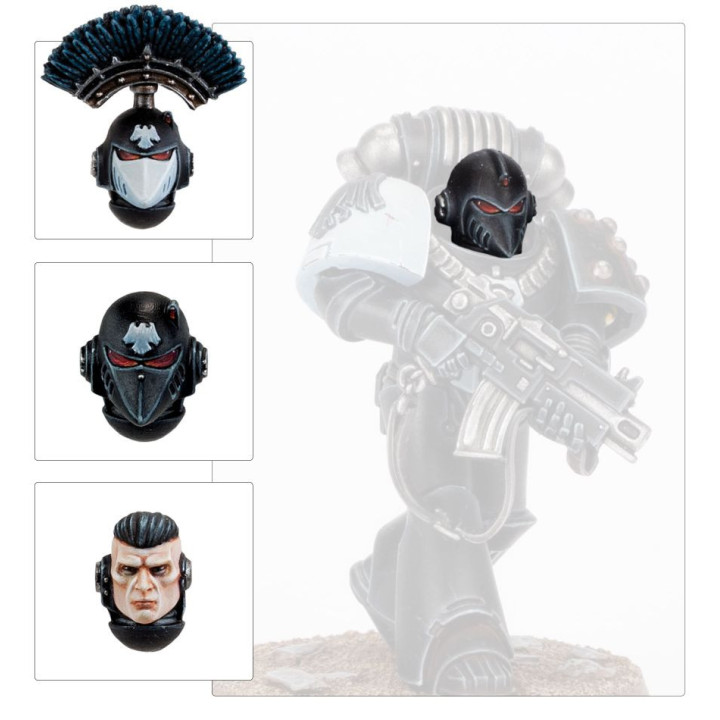 ENSEMBLES D'AMÉLIORATION DE L'INFANTERIE - Raven Guard MKVI Heads