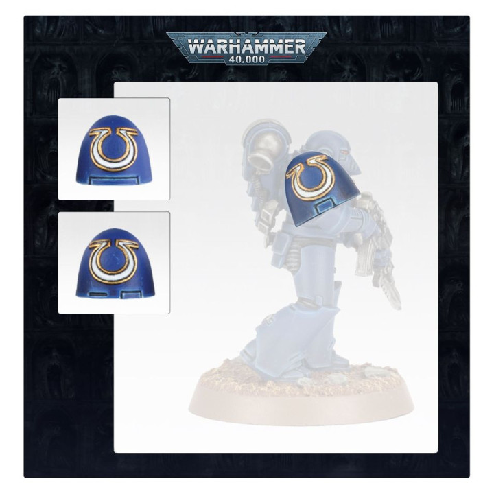 Ultramarines MKVI Shoulder Pads - INFANTRY UPGRADE SETS