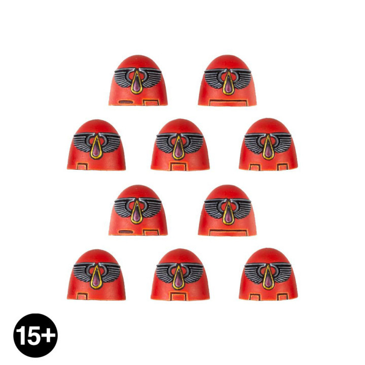Blood Angels MKVI Shoulder Pads - AUFRÜSTSÄTZE FÜR INFANTERIE