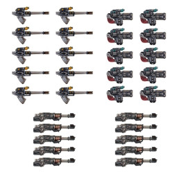 Heavy Weapons Upgrade Set - Volkite Culverins, Lascannons, and Autocannons - MINIS
