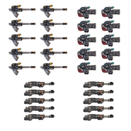 Heavy Weapons Upgrade Set - Volkite Culverins, Lascannons, and Autocannons