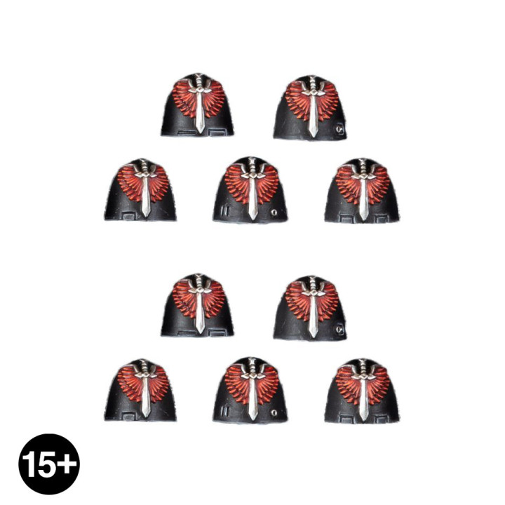 Dark Angels MKVI Shoulder Pads - AUFRÜSTSÄTZE FÜR INFANTERIE