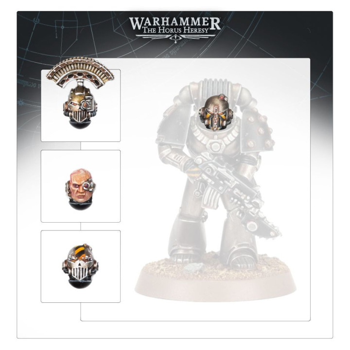 Iron Warriors MKVI Heads - AUFRÜSTSÄTZE FÜR INFANTERIE