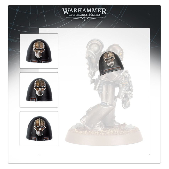 Iron Warriors MKVI Shoulder Pads - AUFRÜSTSÄTZE FÜR INFANTERIE