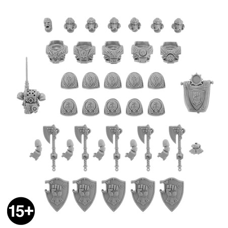 Imperial Fists – Phalanx Warder Squad Upgrade Set