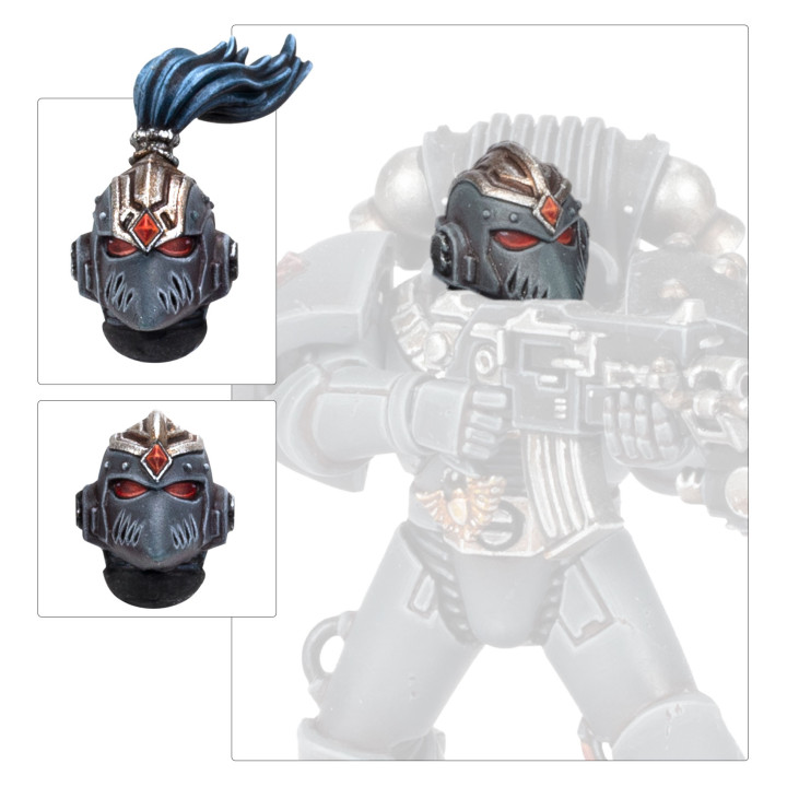 ENSEMBLES D'AMÉLIORATION DE L'INFANTERIE - Têtes de Space Wolves MKVI