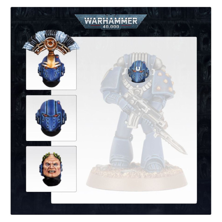 Ultramarines MKVI Heads - INFANTRY UPGRADE SETS