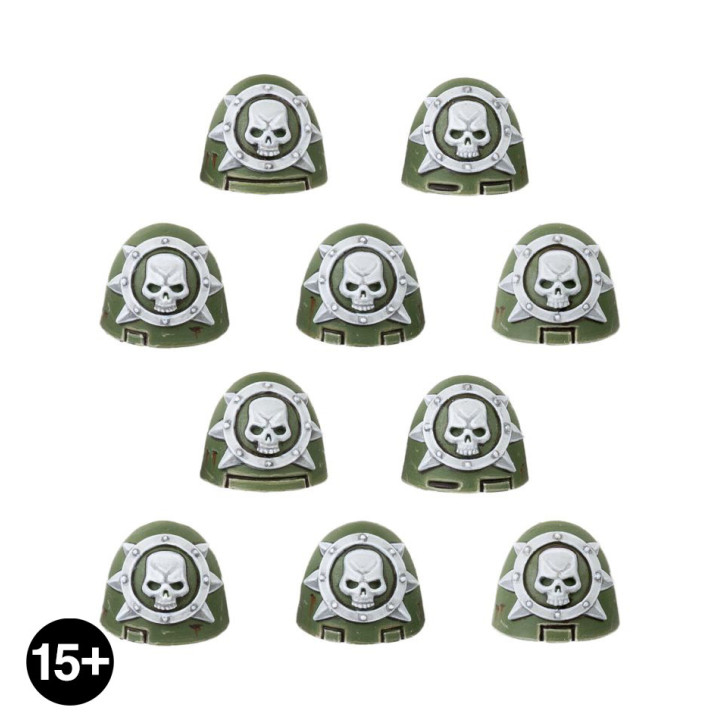 Death Guard MKVI Shoulder Pads - SET DI POTENZIAMENTO PER LA FANTERIA
