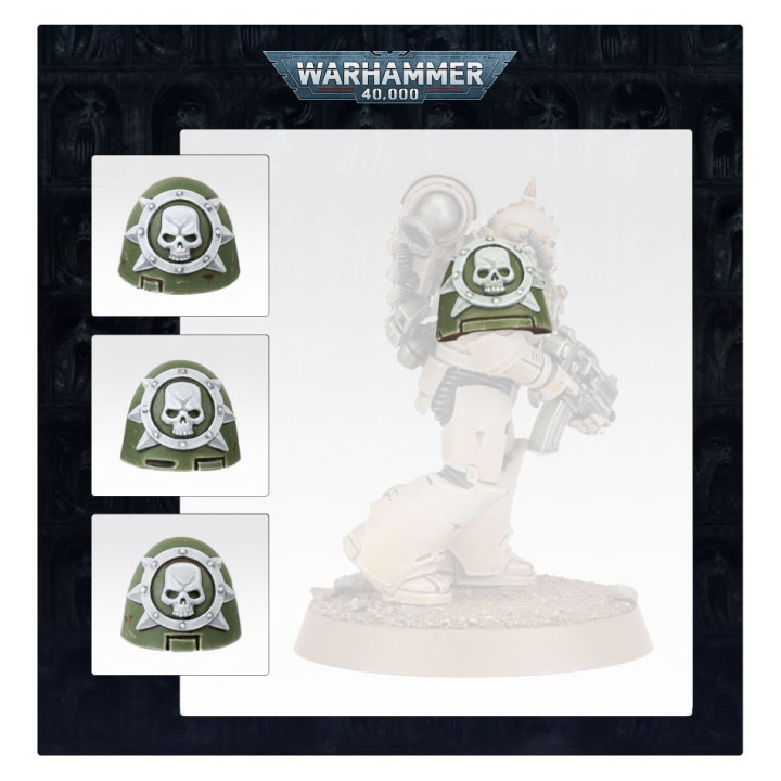 Death Guard MKVI Shoulder Pads - SET DI POTENZIAMENTO PER LA FANTERIA