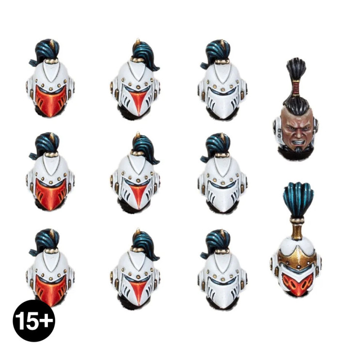 ENSEMBLES D'AMÉLIORATION DE L'INFANTERIE - White Scars MKVI Heads