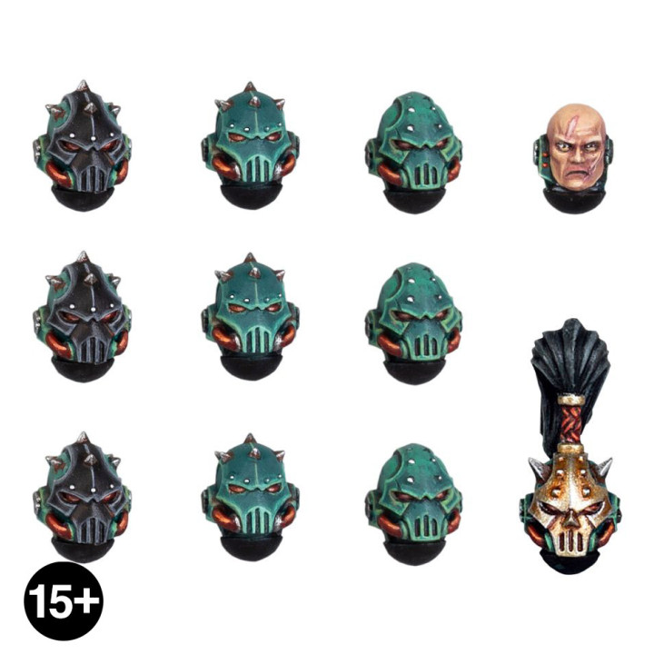 ENSEMBLES D'AMÉLIORATION DE L'INFANTERIE - Sons of Horus MKVI Heads