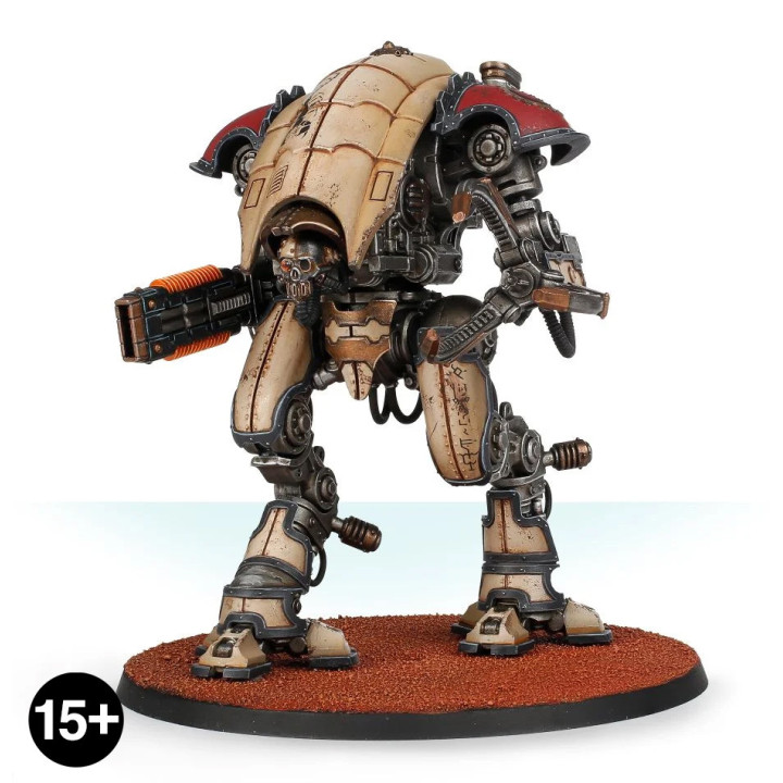 ARMÉES DE L'IMPERIUM - Mechanicum Knight Moirax with Volkite Veuglaire and Gyges Siege Claw