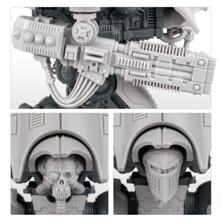 ARMÉES DE L'IMPERIUM - Mechanicum Knight Moirax with Volkite Veuglaire and Gyges Siege Claw