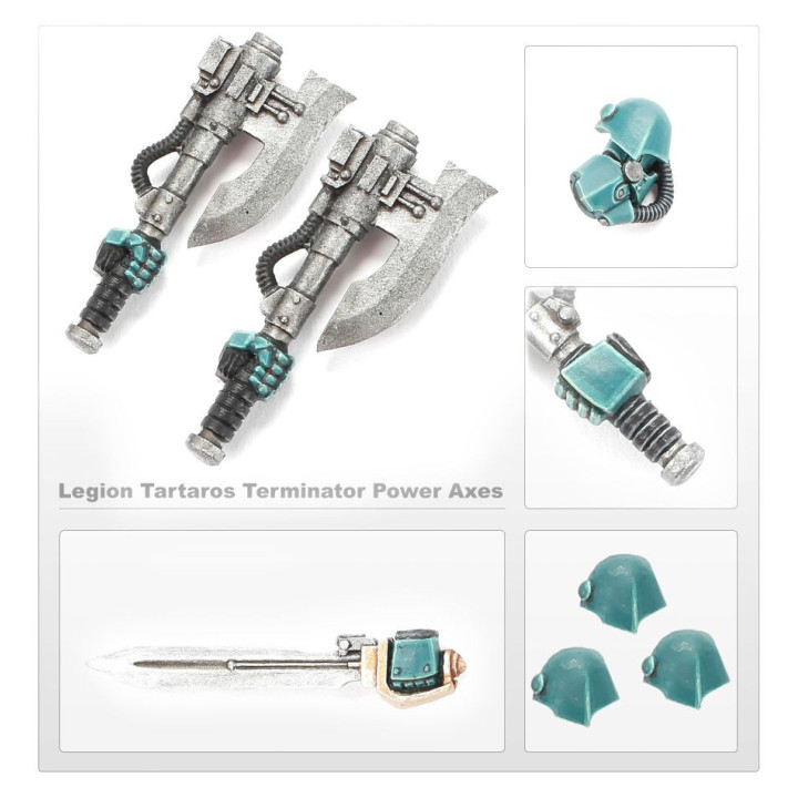 Legion Tartaros Terminator Power Axes Set - WEAPONS