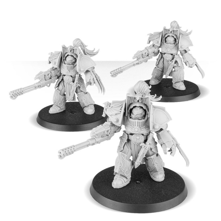 ARMÉES DE L'IMPERIUM - Legio Custodes Aquilon Terminators with Infernus Firepikes