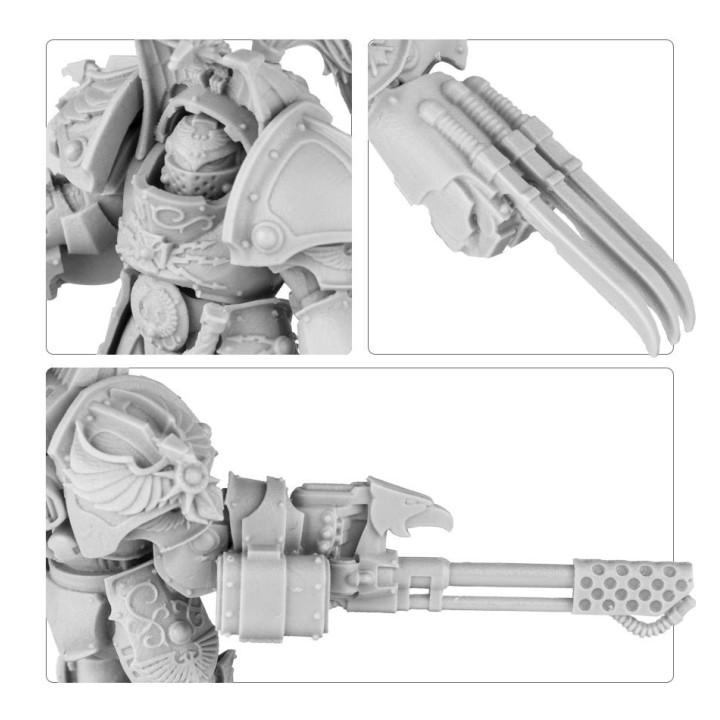ARMÉES DE L'IMPERIUM - Legio Custodes Aquilon Terminators with Infernus Firepikes