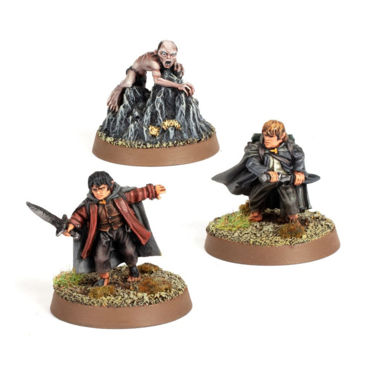 Frodo Beutlin™, Samweis Gamdschie™ und Gollum™ in der Emyn Muil - THE LORD OF THE RINGS - GUT