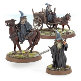 Gandalf the Grey a piedi, in arcione e su carretto - THE HOBBIT - BUONO