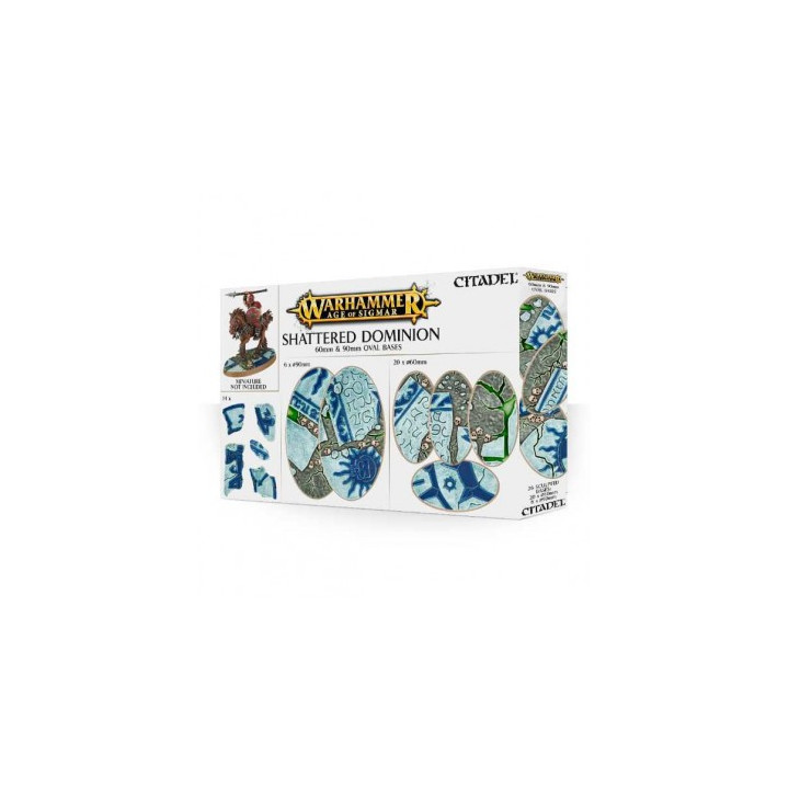 Shattered Dominion : socles ovales de 60 et 90mm - BASI DI FIGURE