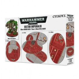 SOCLES FIGURINES - Sector Imperialis : socles ronds de 60mm et ovales de 75mm ou 90mm