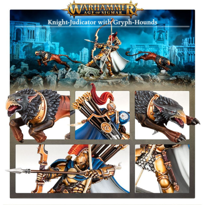 Cavaliere-Judicator con Grifi-segugio - FIGURE