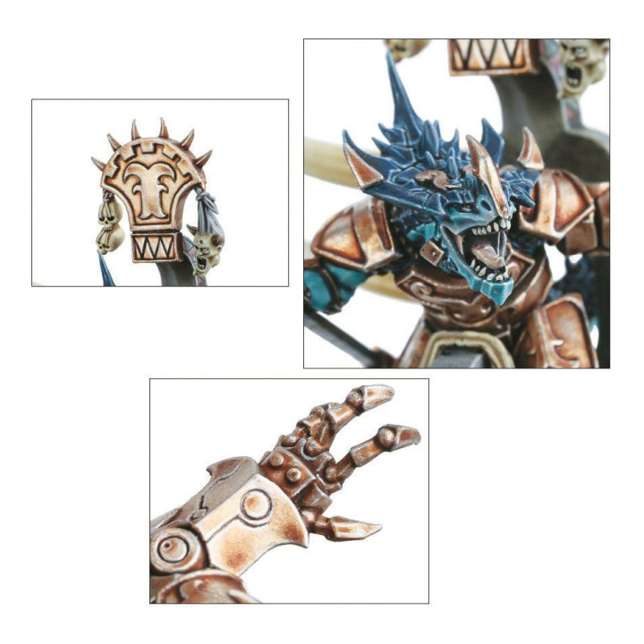 GRAND ALLIANCE ORDER - Sang-ancien Saurus sur Carnosaure