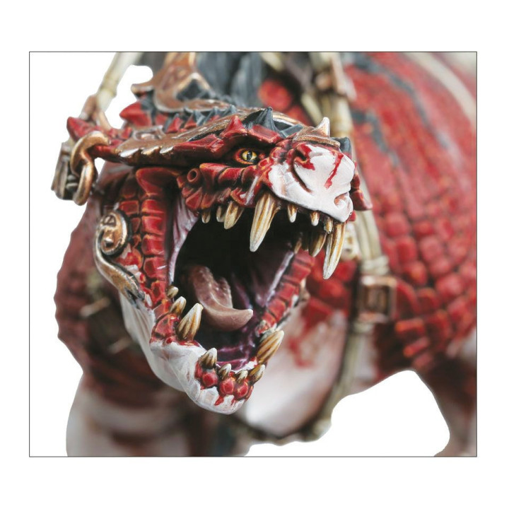 Saurus-Hornnackenveteran auf Carnosaurier - GRAND ALLIANCE ORDER