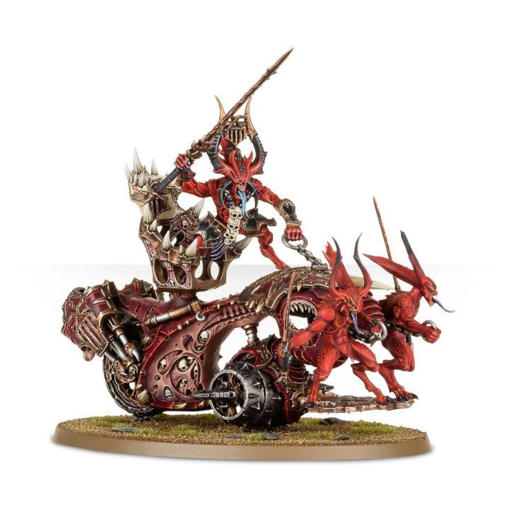 Rendmaster, Herald of Khorne on Blood Throne - ESERCITI DEL CAOS