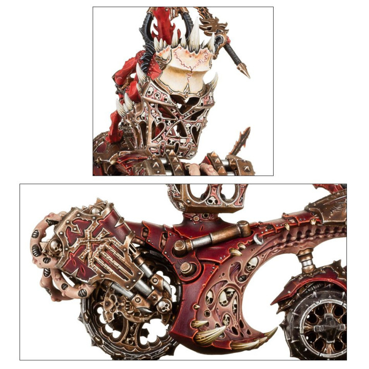 Rendmaster, Herald of Khorne on Blood Throne - ESERCITI DEL CAOS