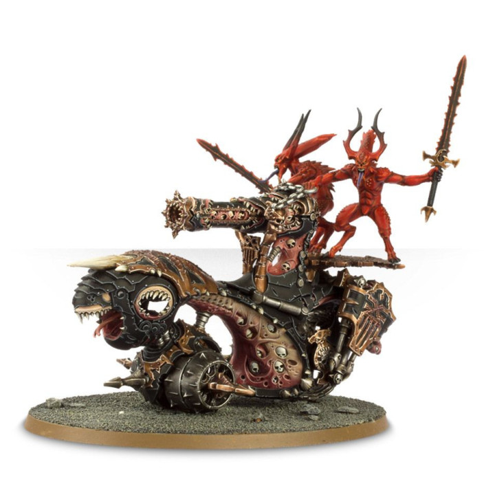 Rendmaster, Herald of Khorne on Blood Throne - ESERCITI DEL CAOS