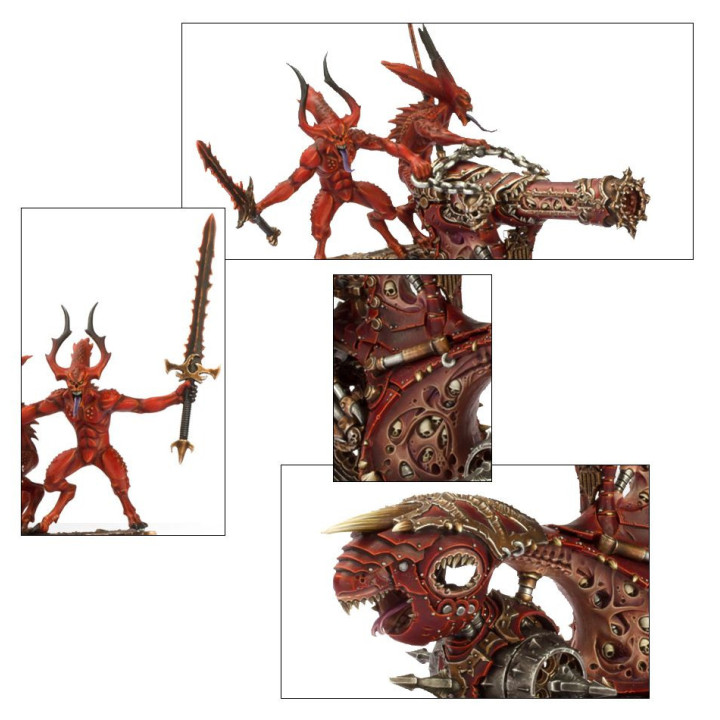 Rendmaster, Herald of Khorne on Blood Throne - ESERCITI DEL CAOS